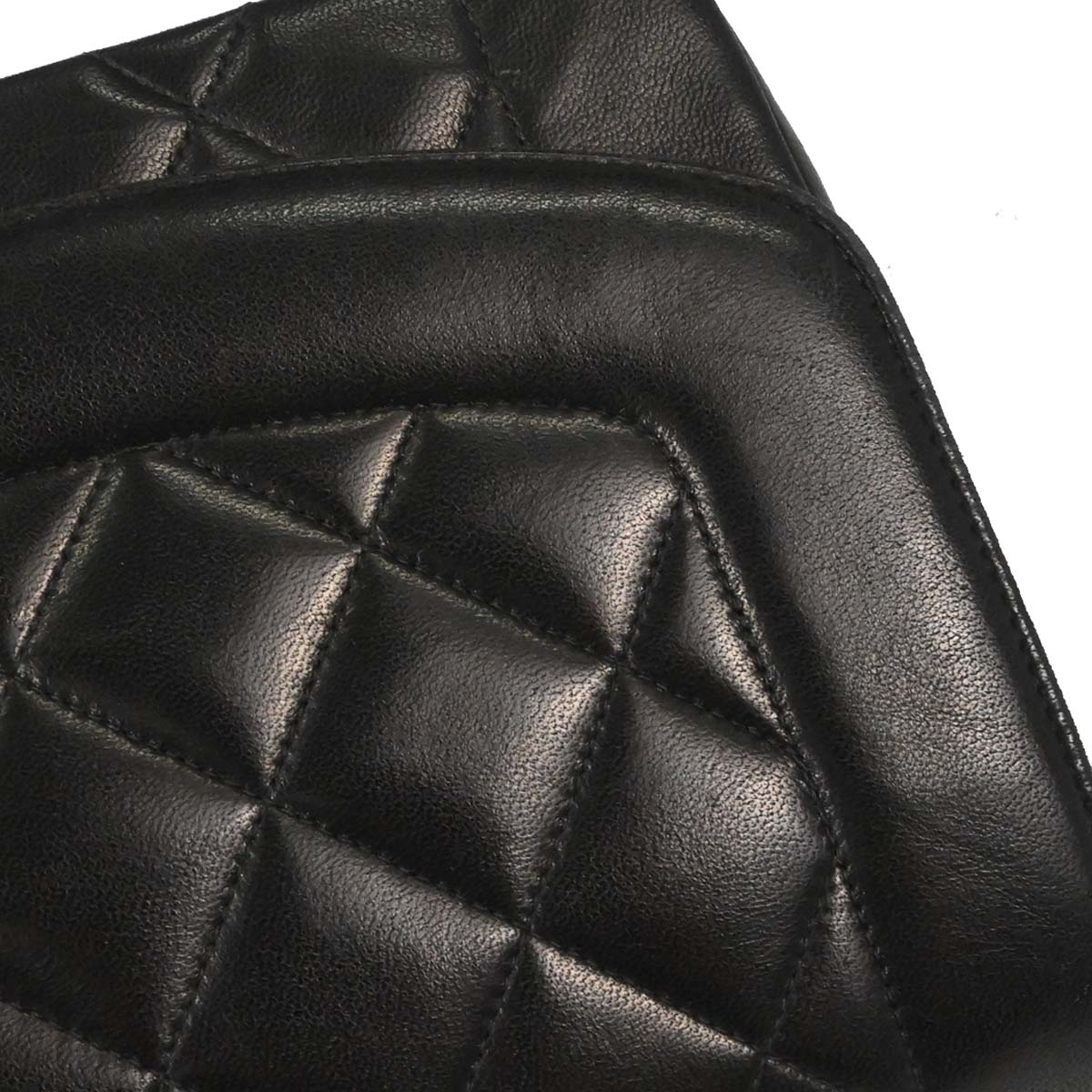 Chanel 1994-1996 Black Lambskin Medium Diana Shoulder Bag