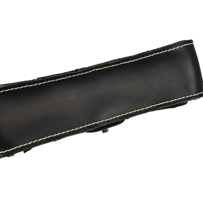 Chanel 2002-2003 Black Calfskin Wild Stitch Choco Bar Waffle Shoulder Bag