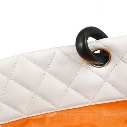 Chanel * 2005-2006 White Calfskin Python Cambon Ligne Tote Handbag