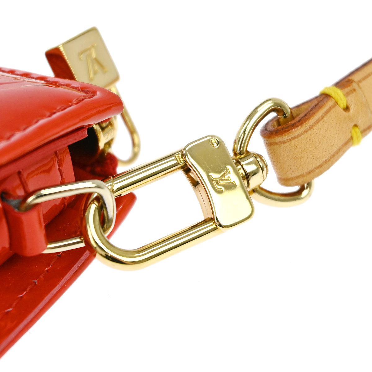 Louis Vuitton Red Monogram Vernis Lexington Handbag M91132