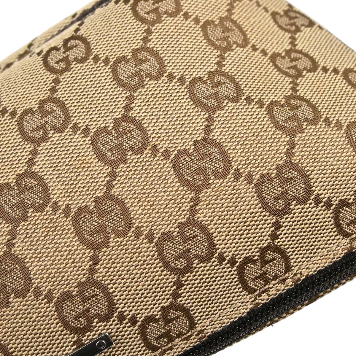 Gucci Beige Brown Canvas GG Handbag