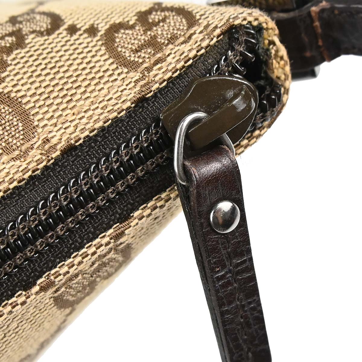 Gucci Beige Brown Canvas GG Handbag