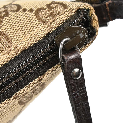 Gucci Beige Brown Canvas GG Handbag