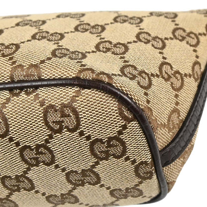 Gucci Beige Brown Canvas GG Handbag