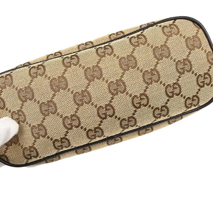 Gucci Beige Brown Canvas GG Handbag