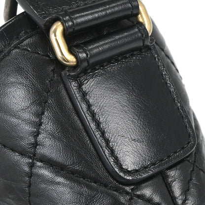 Chanel 2019 Black Lambskin Calfskin Small Gabrielle Shoulder Bag