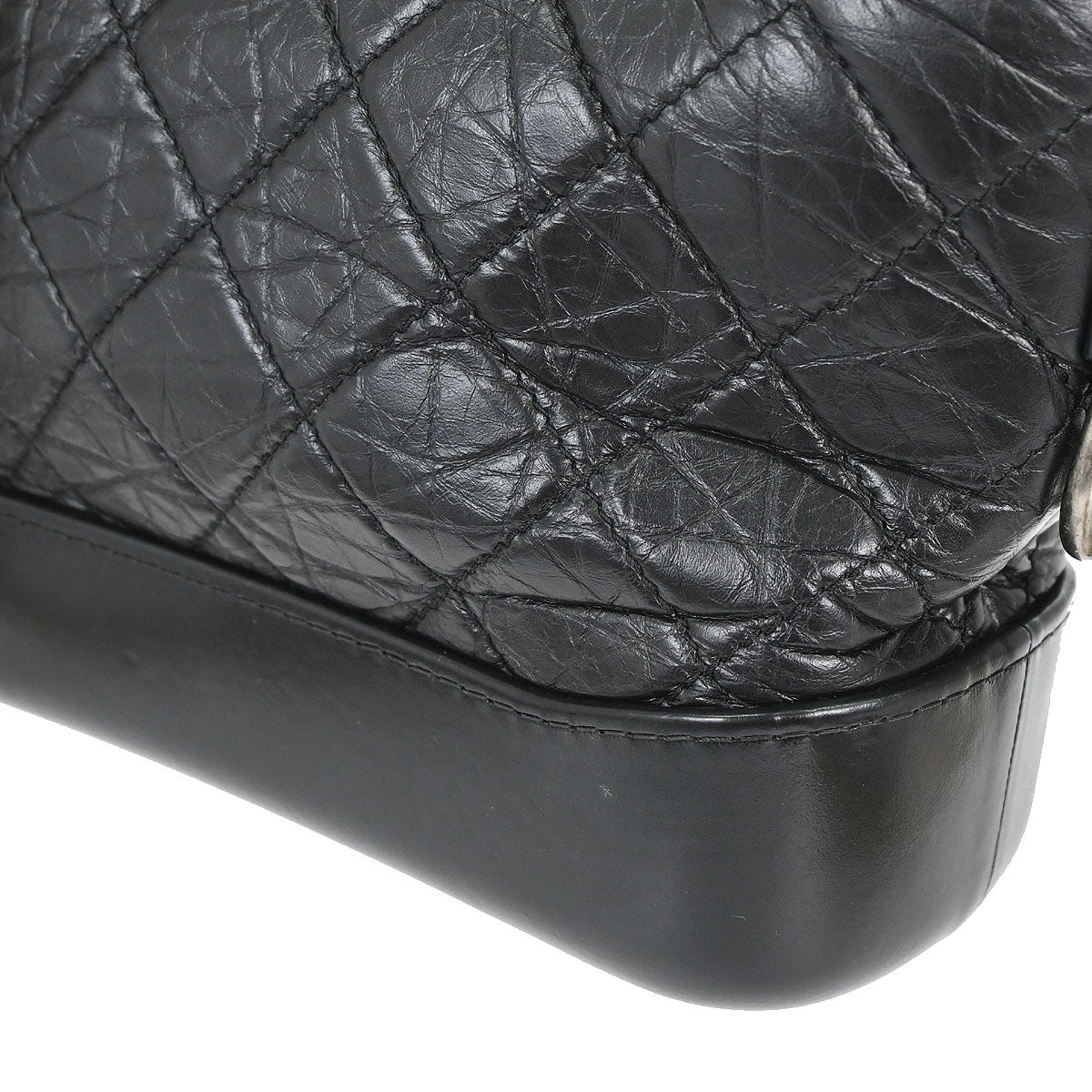Chanel 2019 Black Lambskin Calfskin Small Gabrielle Shoulder Bag