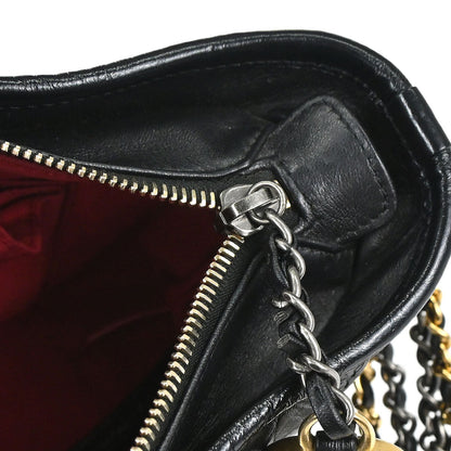 Chanel 2019 Black Lambskin Calfskin Small Gabrielle Shoulder Bag