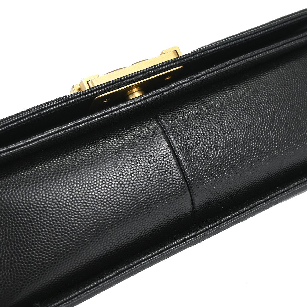 Boy Chanel 2018-2019 Black Caviar Skin Medium Chain Shoulder Bag