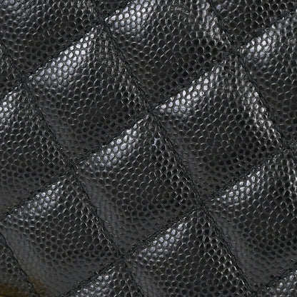 Boy Chanel 2018-2019 Black Caviar Skin Medium Chain Shoulder Bag