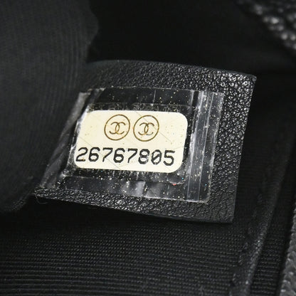 Boy Chanel 2018-2019 Black Caviar Skin Medium Chain Shoulder Bag