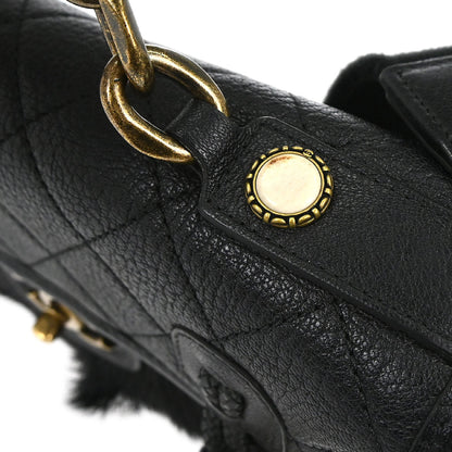 Chanel Black Calfskin Paris-Salzburg Cowboy 2way Messenger Handbag