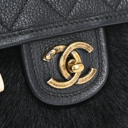 Chanel Black Calfskin Paris-Salzburg Cowboy 2way Messenger Handbag