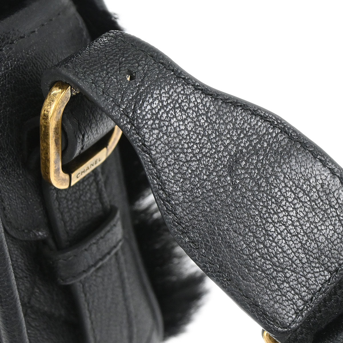 Chanel Black Calfskin Paris-Salzburg Cowboy 2way Messenger Handbag