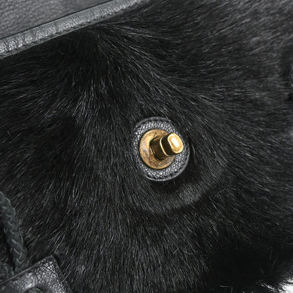 Chanel Black Calfskin Paris-Salzburg Cowboy 2way Messenger Handbag