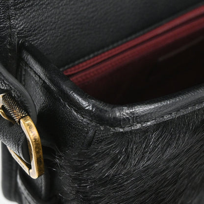 Chanel Black Calfskin Paris-Salzburg Cowboy 2way Messenger Handbag