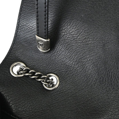 Chanel 2014 Black Lambskin Paris-Dallas Studded Flap Shoulder Bag