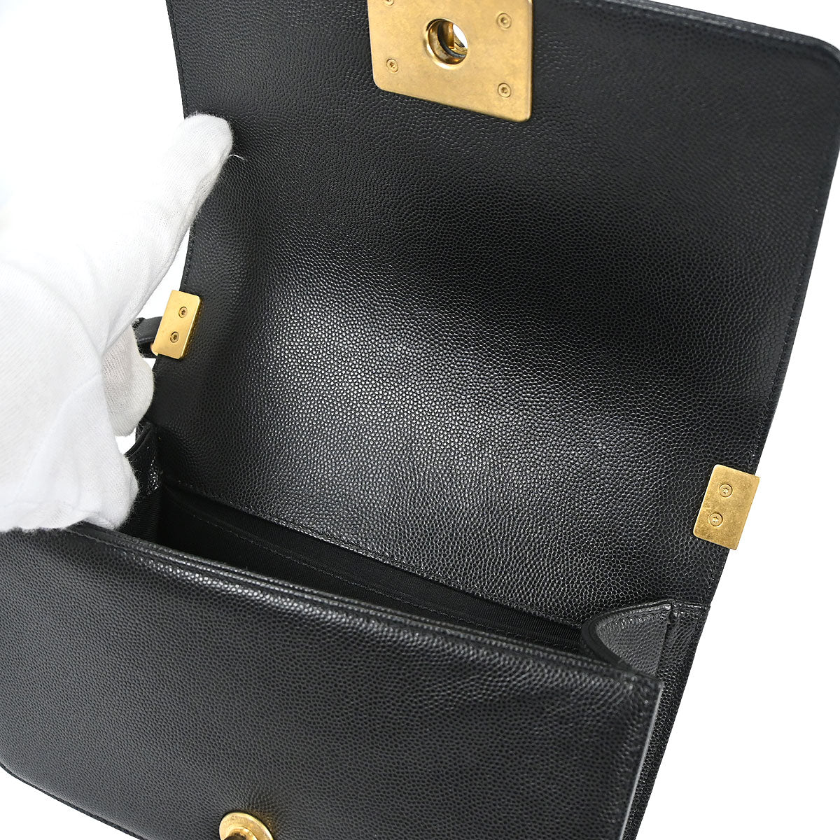 Boy Chanel 2019 Black Caviar Skin Small Chain Shoulder Bag