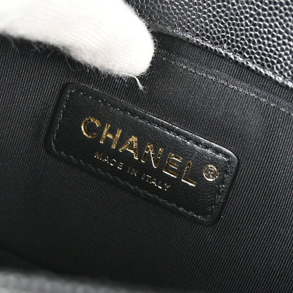 Boy Chanel 2019 Black Caviar Skin Small Chain Shoulder Bag