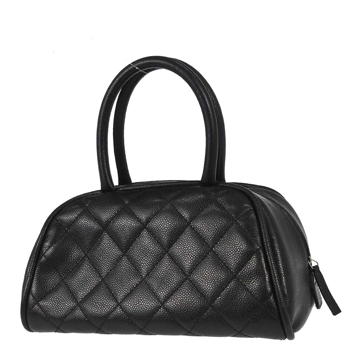 Chanel 2006-2008 Black Caviar Skin Bowling Bag 27