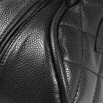 Chanel 2006-2008 Black Caviar Skin Bowling Bag 27