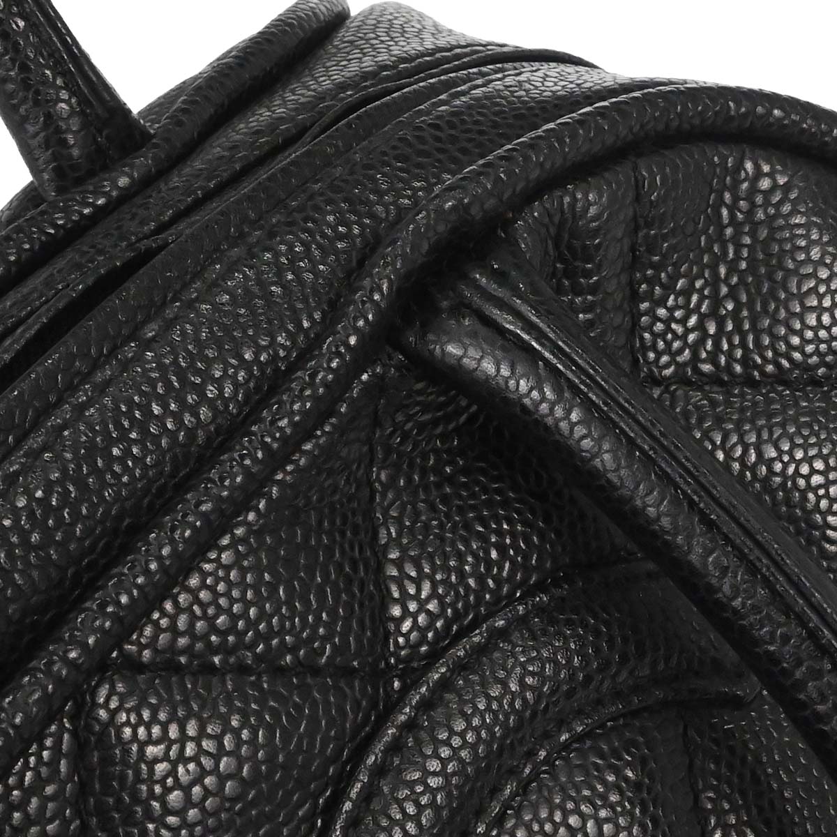 Chanel 2006-2008 Black Caviar Skin Bowling Bag 27