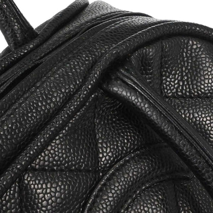 Chanel 2006-2008 Black Caviar Skin Bowling Bag 27