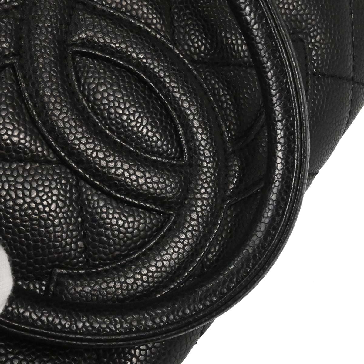 Chanel 2006-2008 Black Caviar Skin Bowling Bag 27