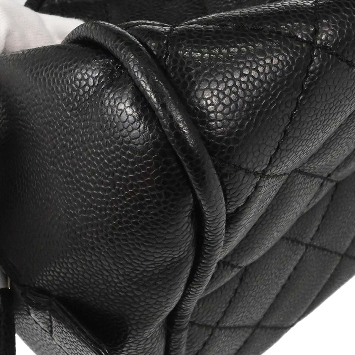 Chanel 2006-2008 Black Caviar Skin Bowling Bag 27