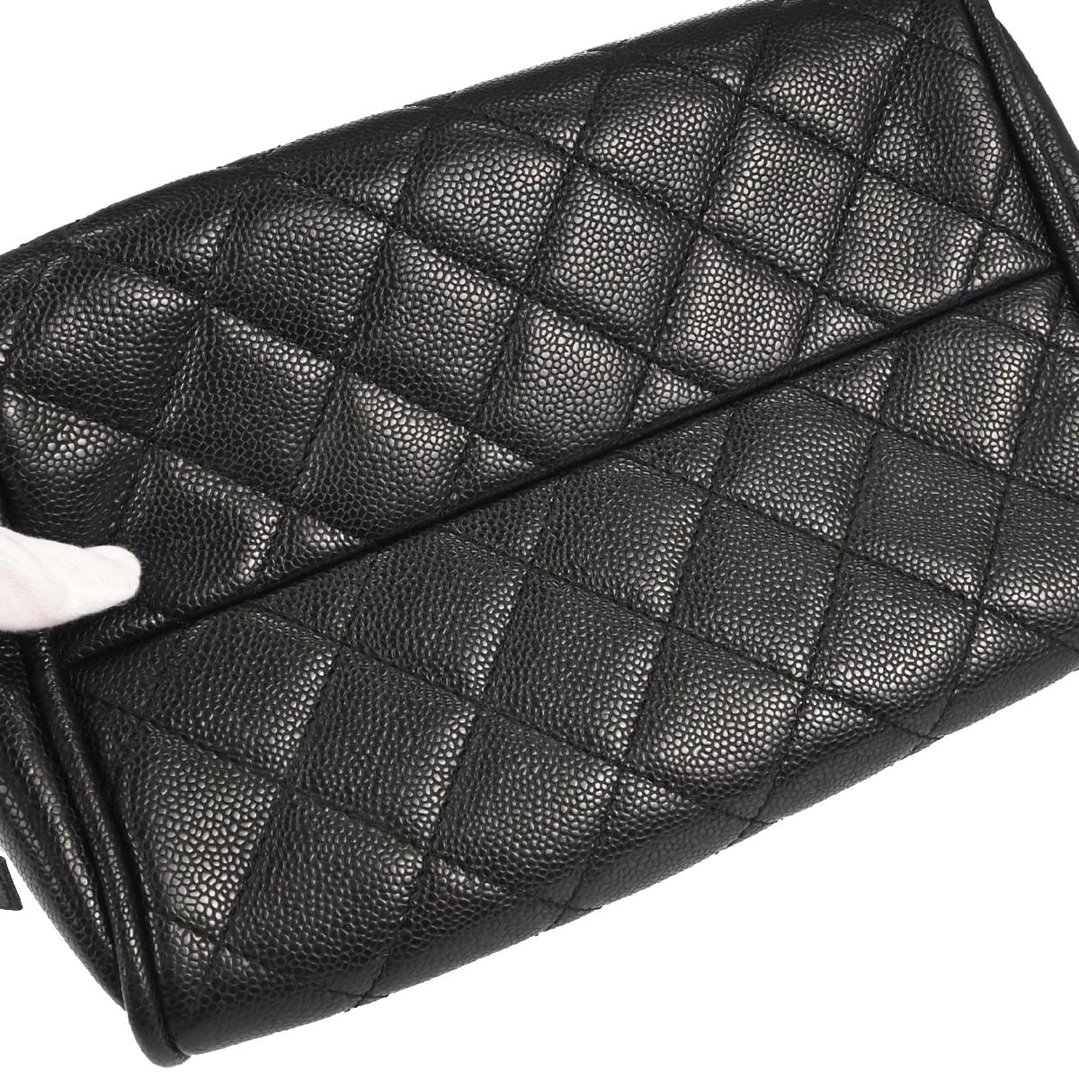 Chanel 2006-2008 Black Caviar Skin Bowling Bag 27