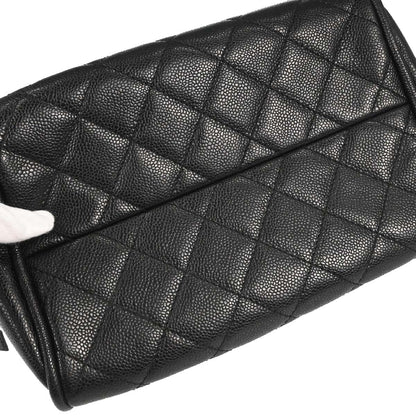 Chanel 2006-2008 Black Caviar Skin Bowling Bag 27