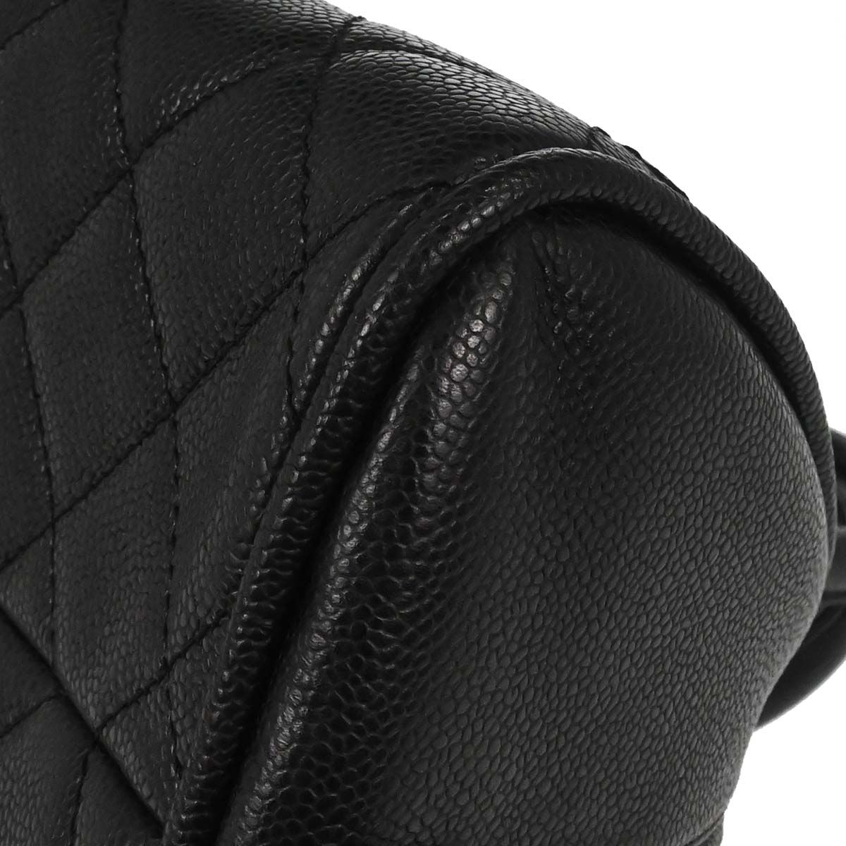 Chanel 2006-2008 Black Caviar Skin Bowling Bag 27