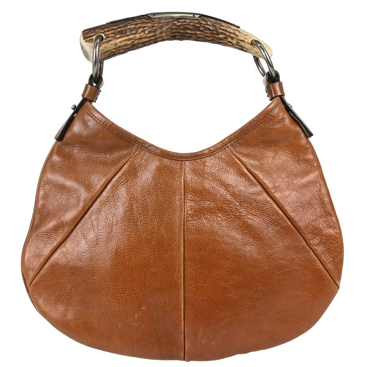 Yves Saint Laurent Brown Water Buffalo Mombasa Handbag