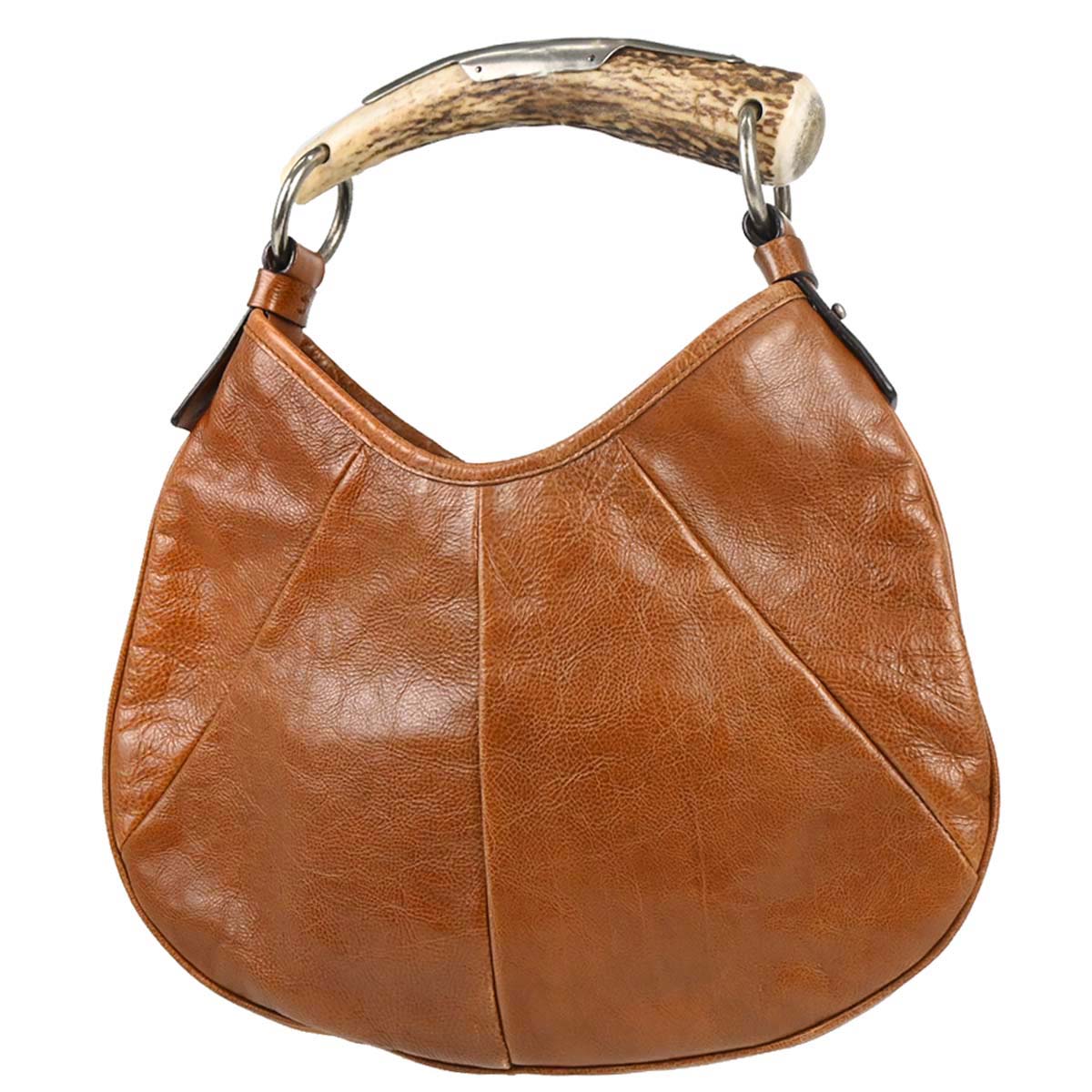 Yves Saint Laurent Brown Water Buffalo Mombasa Handbag