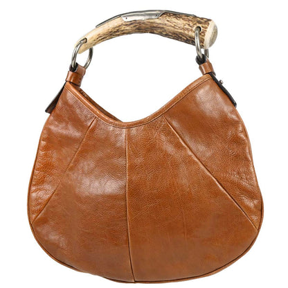 Yves Saint Laurent Brown Water Buffalo Mombasa Handbag