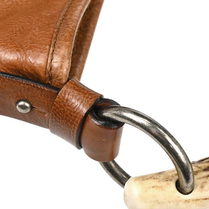 Yves Saint Laurent Brown Water Buffalo Mombasa Handbag