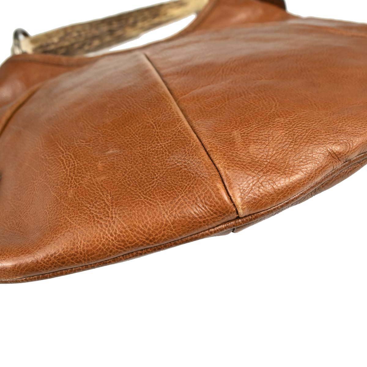 Yves Saint Laurent Brown Water Buffalo Mombasa Handbag