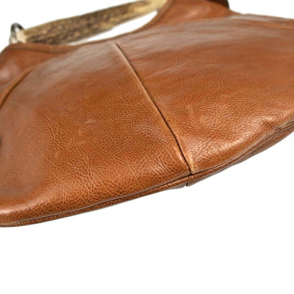 Yves Saint Laurent Brown Water Buffalo Mombasa Handbag