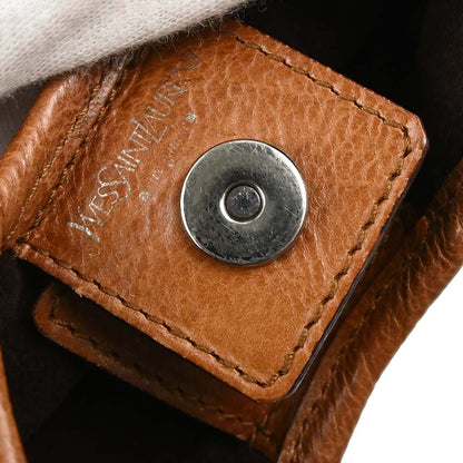 Yves Saint Laurent Brown Water Buffalo Mombasa Handbag