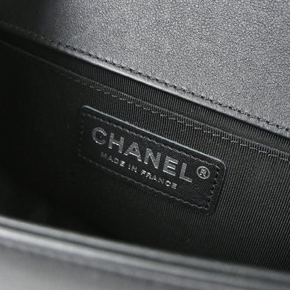 Boy Chanel Black Lambskin Small Chain Shoulder Bag
