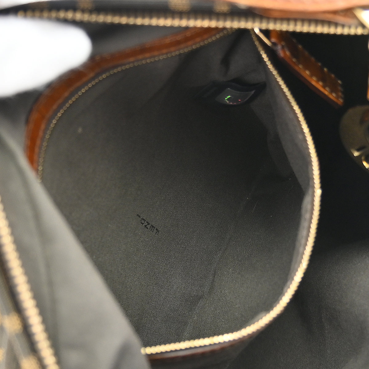 Fendi * Brown Zucca Crocodile Chef Hobo Handbag