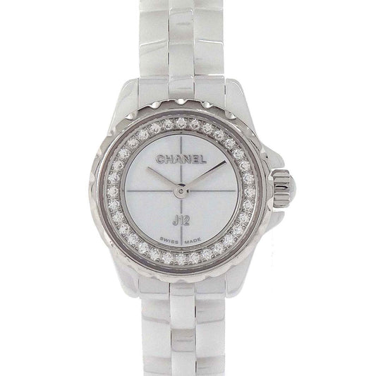 Chanel J12 Ref.H5237 20mm Quartz Watch Ceramic SS Diamond