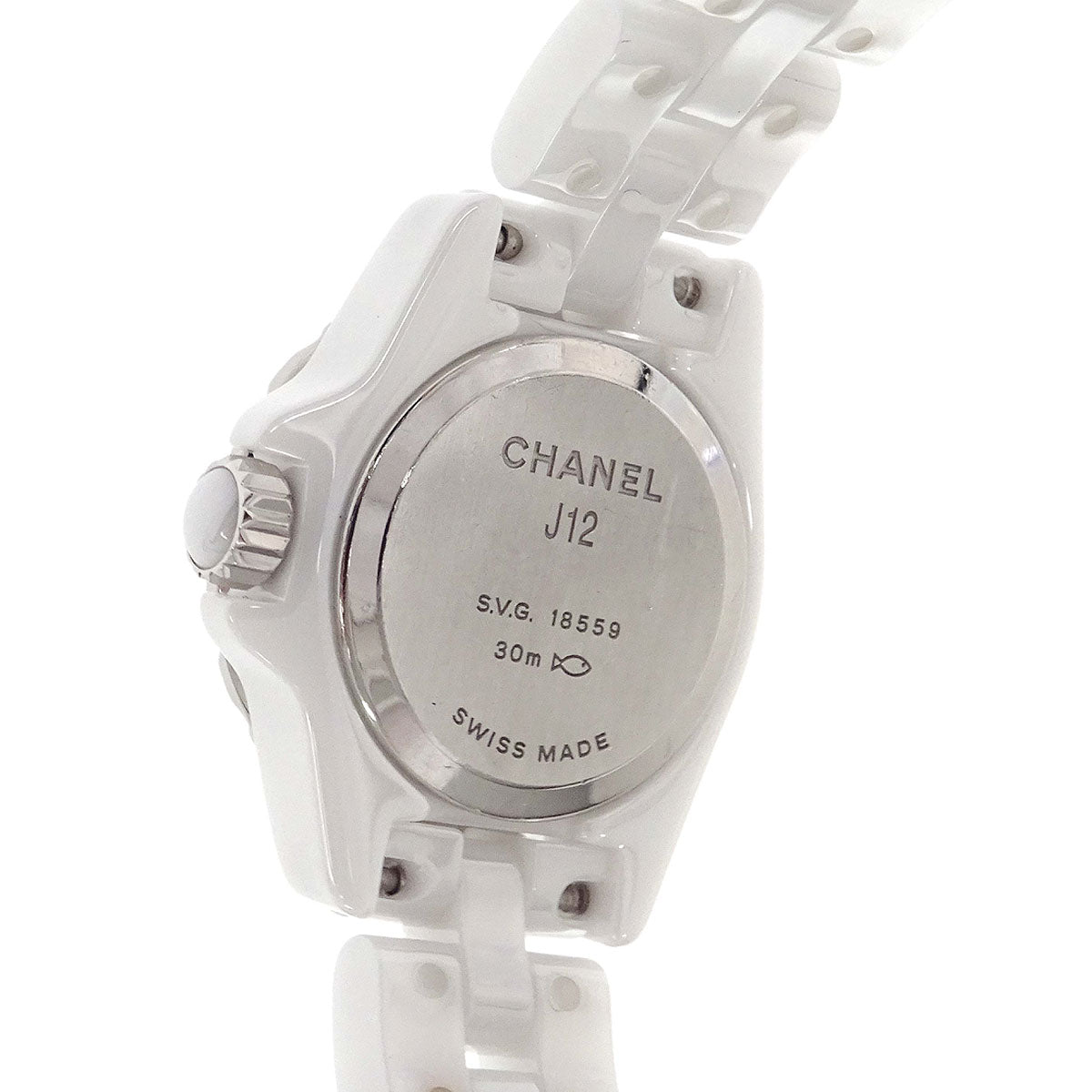 Chanel J12 Ref.H5237 20mm Quartz Watch Ceramic SS Diamond