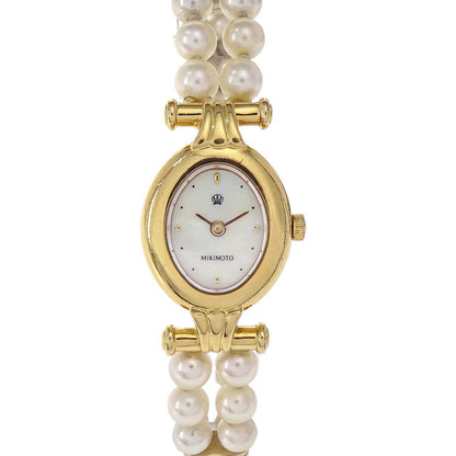 Mikimoto JAL Pearl Quartz Watch SS