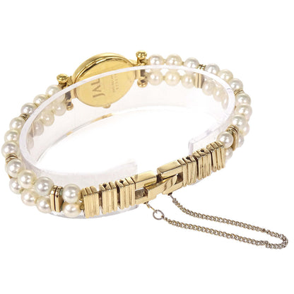 Mikimoto JAL Pearl Quartz Watch SS