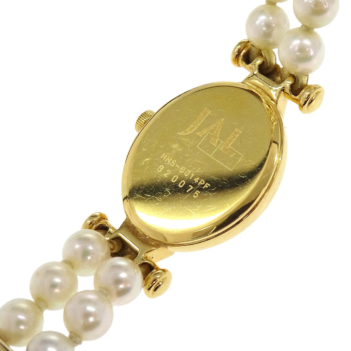 Mikimoto JAL Pearl Quartz Watch SS