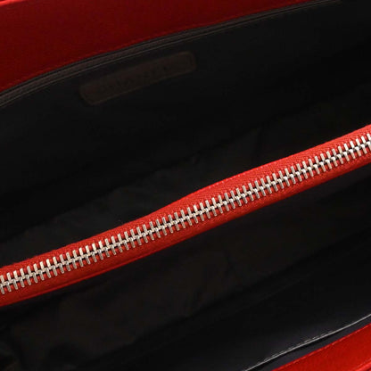 Chanel Red Caviar Skin Grand Shopping Tote GST Chain Handbag