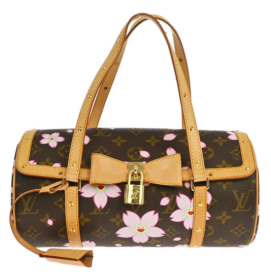 Louis Vuitton 2008 Monogram Cherry Blossom Papillon Handbag M92009