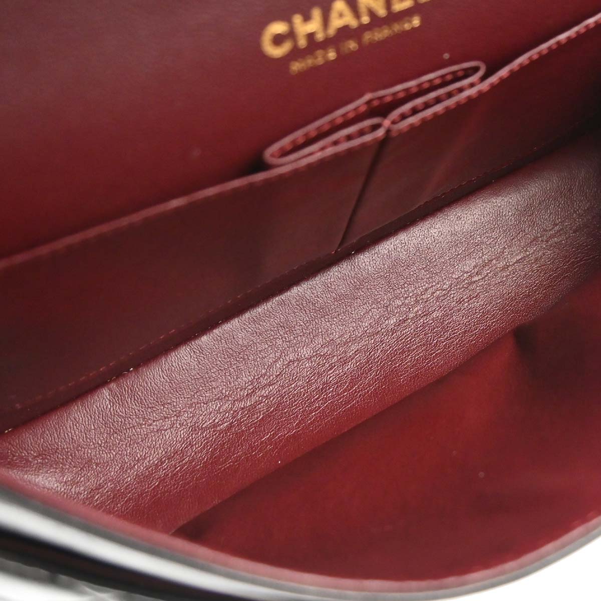 Chanel 2009-2010 Black Lambskin Medium Classic Double Flap Shoulder Bag