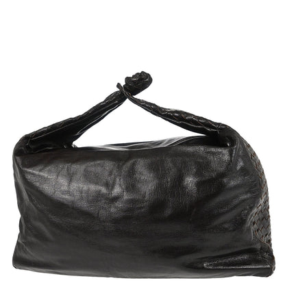 Bottega Veneta Brown Leather Intrecciato Handbag